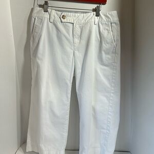 Eddie Bauer white cropped pants size 10 Capri